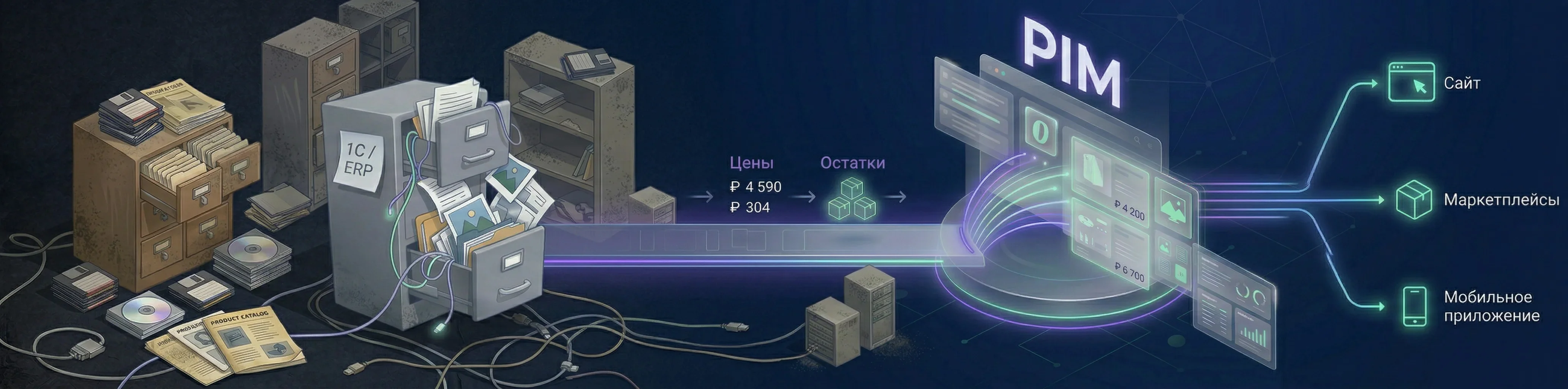 PIM vs ERP: Почему 1С не предназначена для управления e-commerce контентом